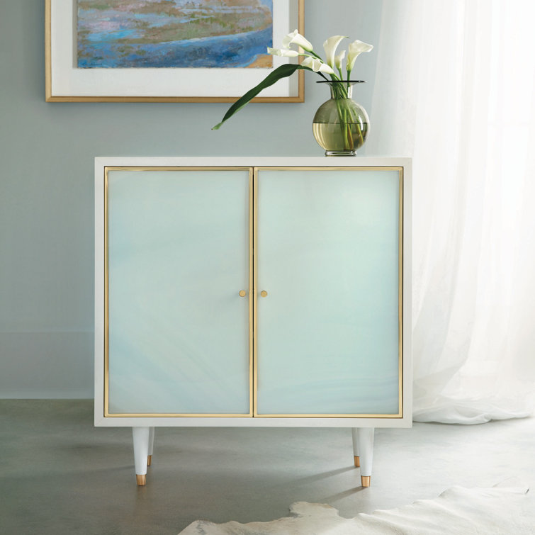 ModernHistory Seaglass Rectangle Accent Cabinet | Perigold
